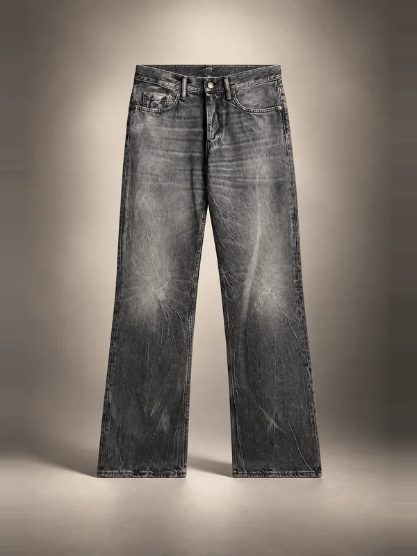 Acne Studios 2010M Regular Fit Jean - Washed Black