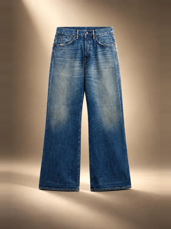 Acne Studios 2021M Regular Fit Jeans - Mid Blue