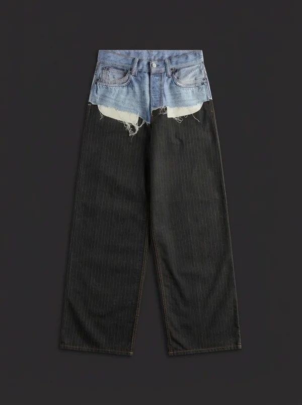 Acne Studios Trompe-L'oeil 1981 Jeans - Blue / Black