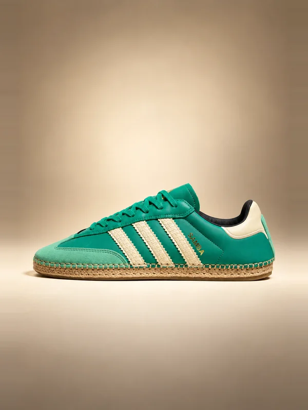 adidas x CLOT Samba Espadrille Sneaker - Court Green, Warm Vanilla & Core Black