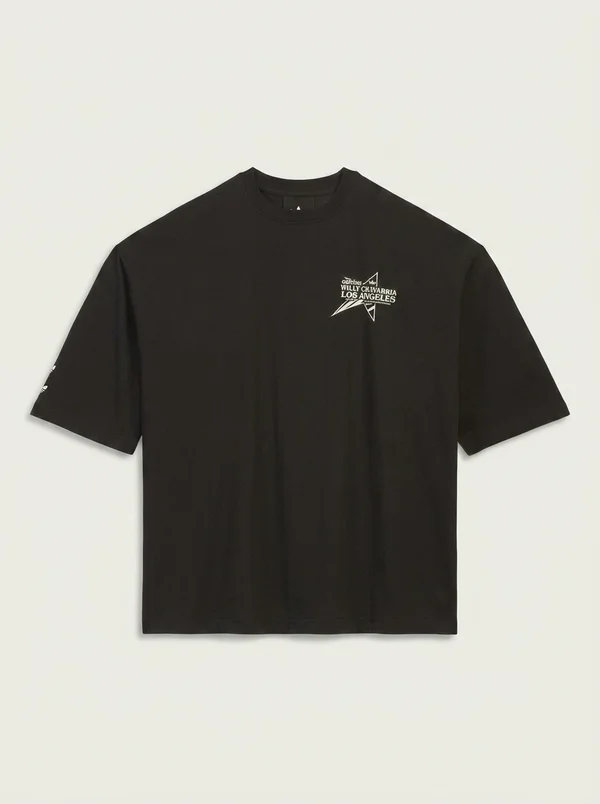 adidas x Willy Chavarria Star Logo Short Sleeve Tee - Black