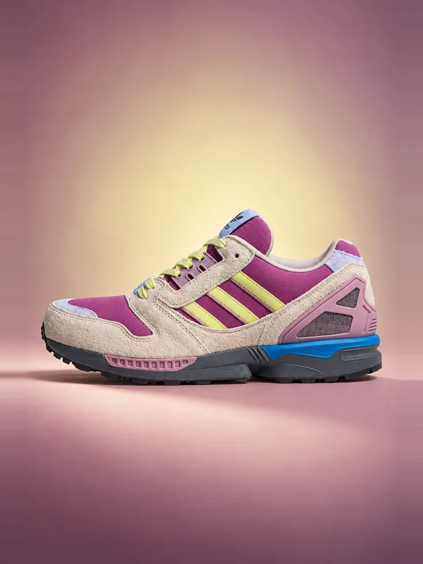 adidas ZX 8000 Sneaker - Lucky Pink, Yellow Tint & Grey Six