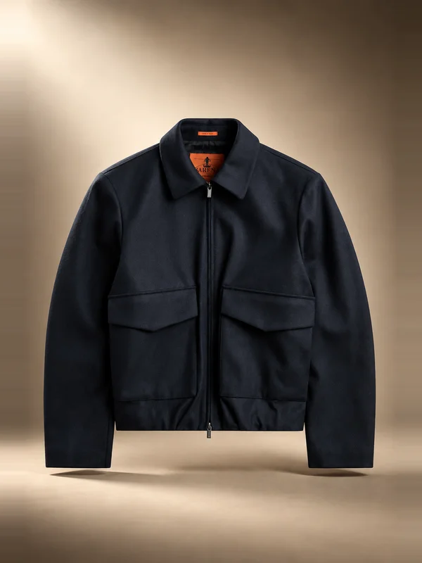 Barena Ovidio Caramal Coat - Navy