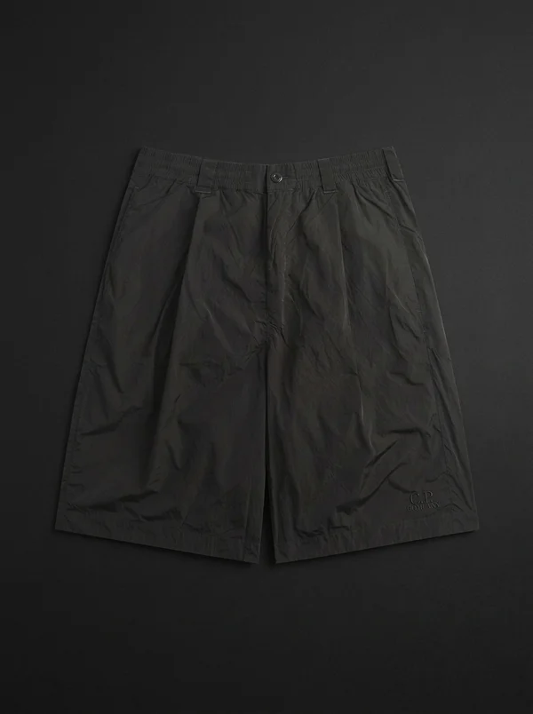 C.P. Company Chrome-R Lens Boxy Cargo Short - Black