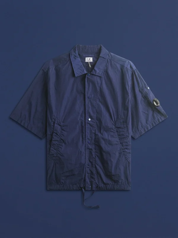 C.P. Company Chrome-R Short Sleeve Lens Overshirt - Blueprint