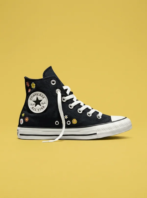 Converse Chuck Taylor All Star Embroidered Florals High Top - Black/Bright Outlook/All Heat