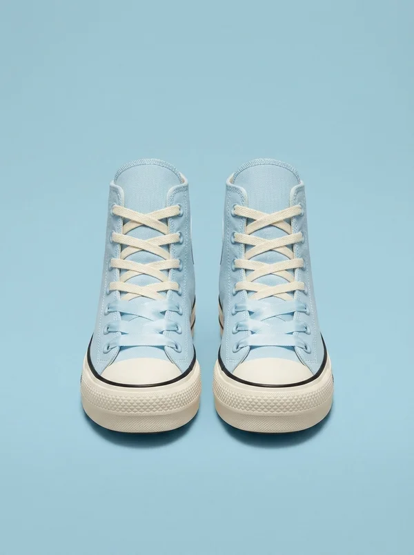 Converse Chuck Taylor All Star Lift Platform Peached Canvas Clear Skies/Egret/Black