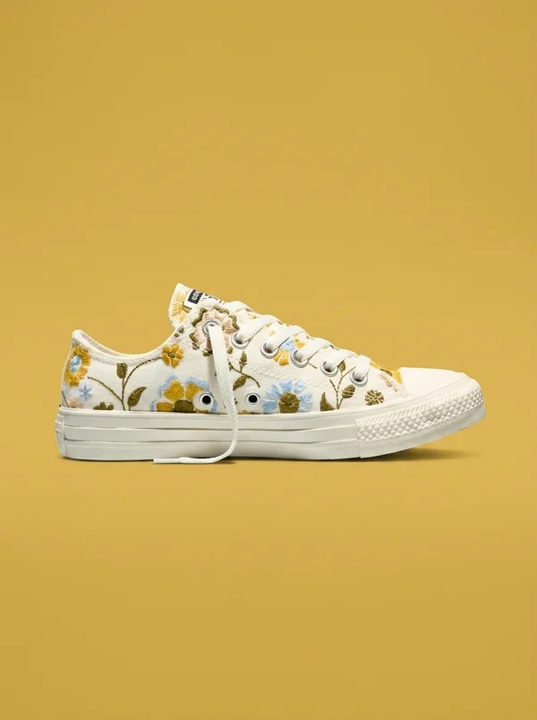 Converse Chuck Taylor All Star Retro Flowers Low Top - Egret/Bright Outlook