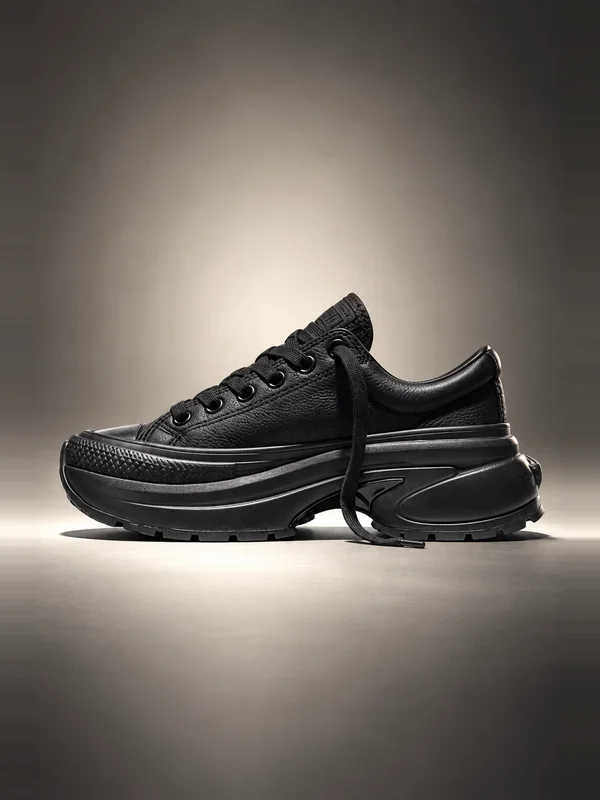 Converse Run Star Crush Leather Black/Black/Dark Matter
