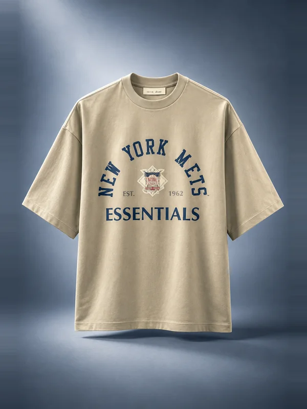 Essentials Mets National League Merch Tee - Seal