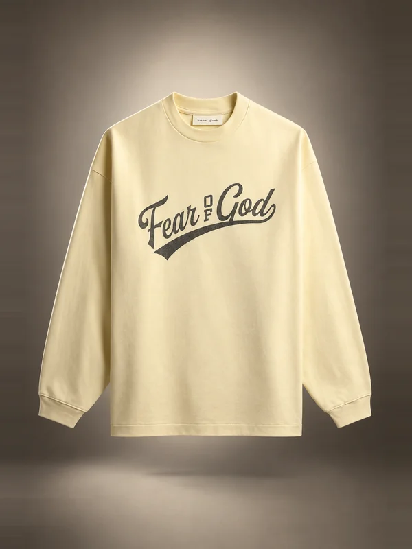 Fear of God Essentials Merch Long Sleeve Tee - Chalk