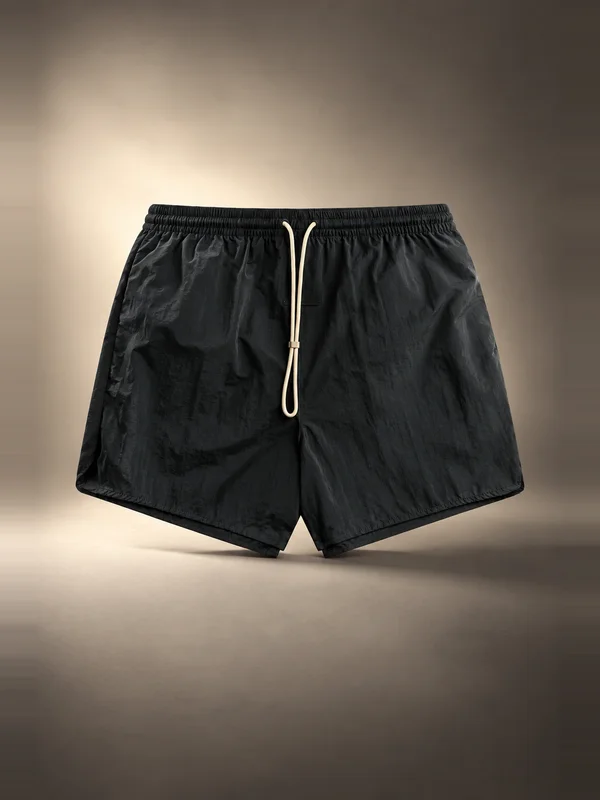 Essentials Nylon Swim Short - Vintage Black