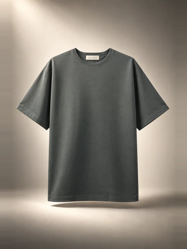 Fear of God Essentials Ponte Relaxed Fit Modern Tee - Iron Grey