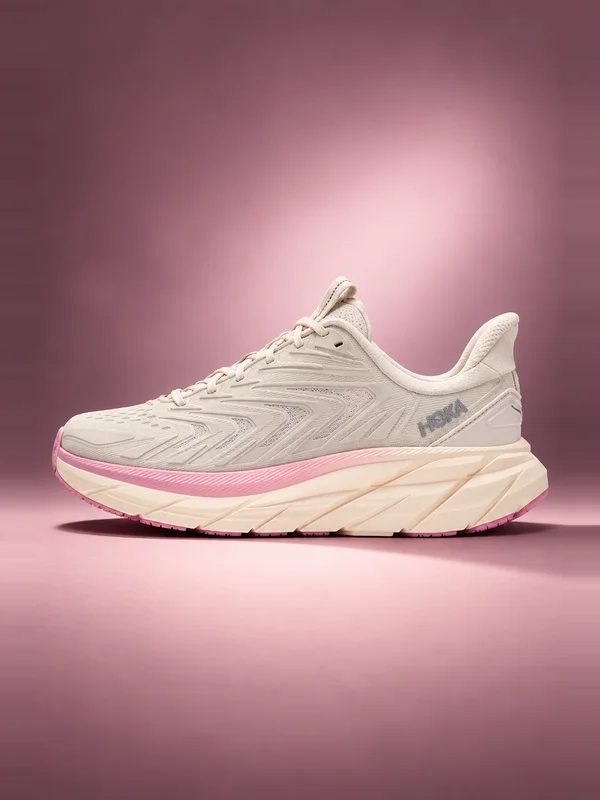HOKA W Clifton Utility Alabaster/Dewy Pink