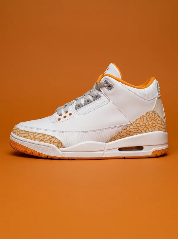 Air Jordan 3 Orange Citrus WMNS White / Cement Grey