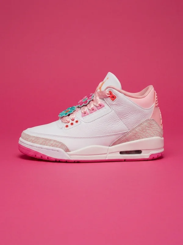 Air Jordan 3 Spring Flowers Pink Bloom