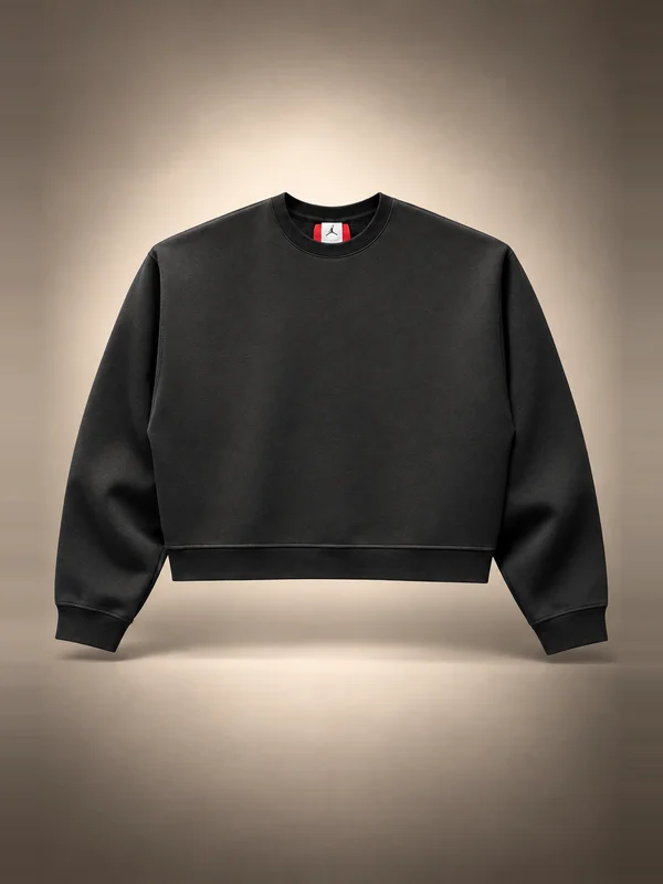 Jordan In1House Crop Crewneck - Black
