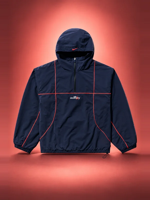 Jordan x Awake NY Track Jacket - Midnight Navy / Infrared 23
