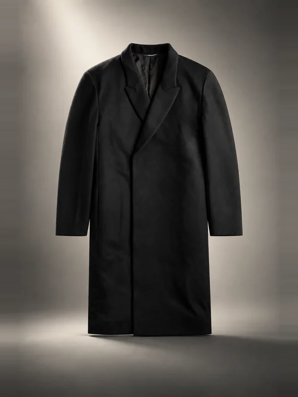Kiko Kostadinov Epelde Overcoat - Deep Black