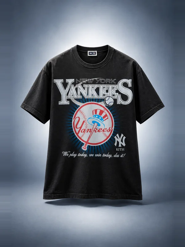 Kith for the New York Yankees Legacy Vintage Tee - Black
