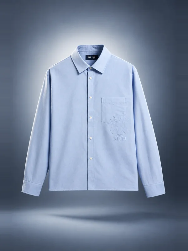 Kith for the New York Yankees Oxford Deon Overshirt - Equilibrium