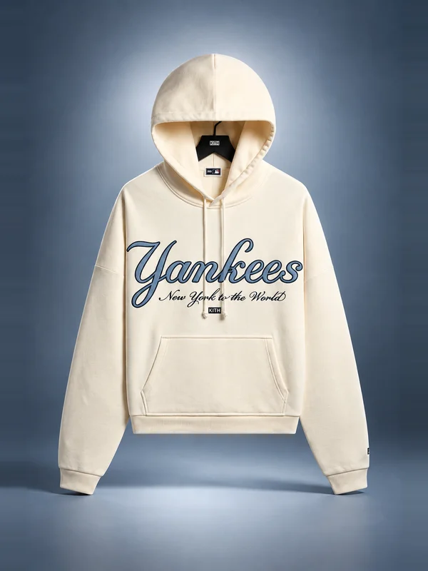 Kith for the New York Yankees Vintage Braxton Hoodie - Sandrift