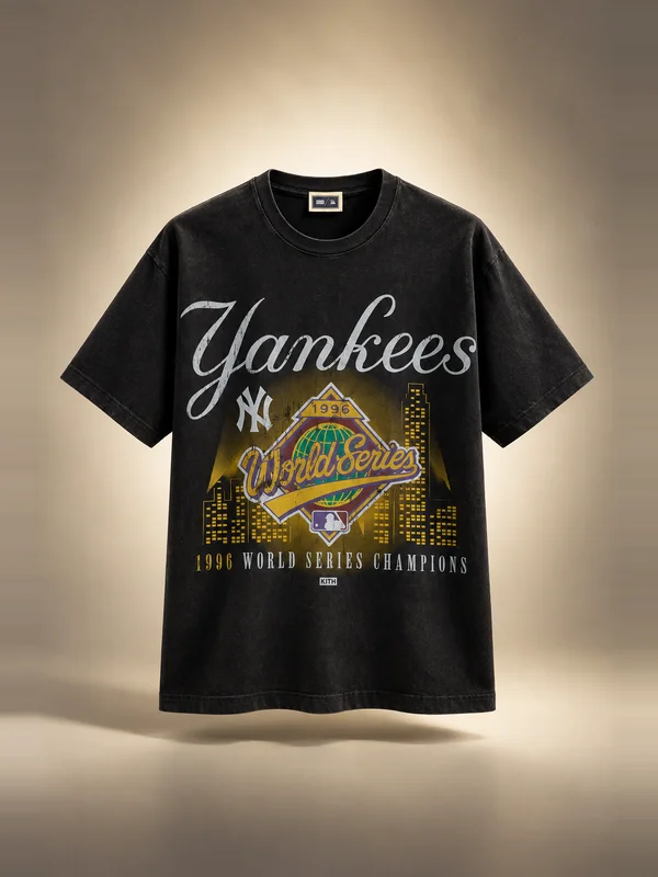 Kith for the New York Yankees World Series Vintage Tee - Black