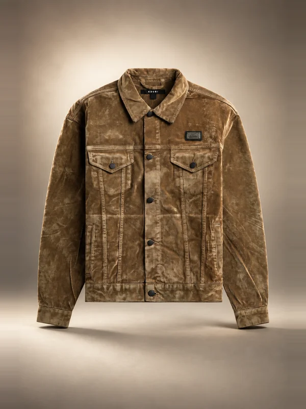 Ksubi Oh G Flocked Tobacco Jacket - Brown