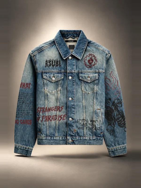 Ksubi Oh G Jacket Billy Blue Skool - Denim