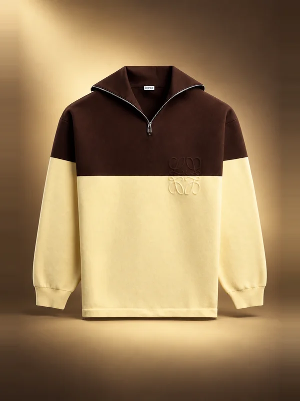Loewe Cotton Sweater - Brown / Yellow