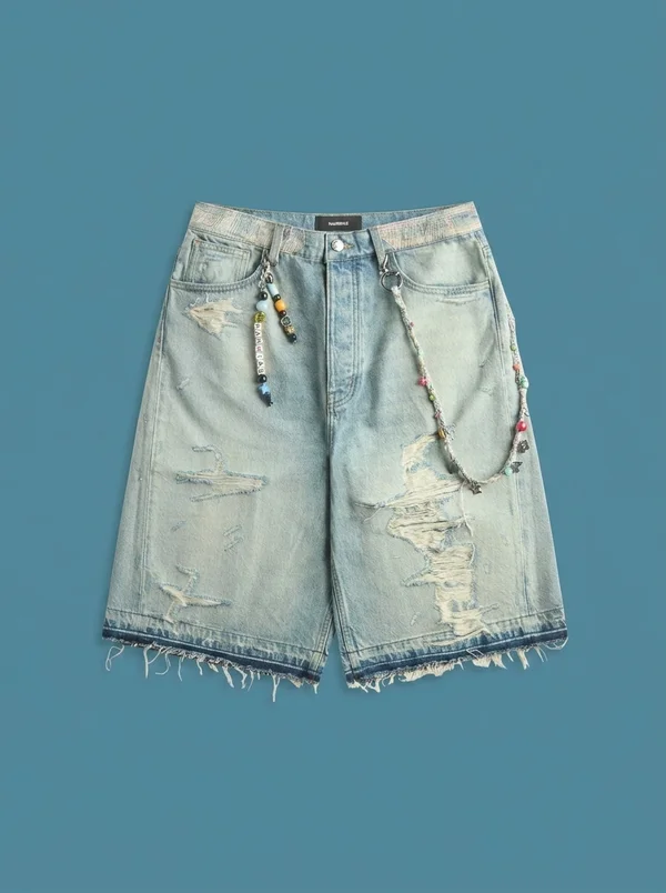 NAHMIAS Venice Short - Light Indigo Denim