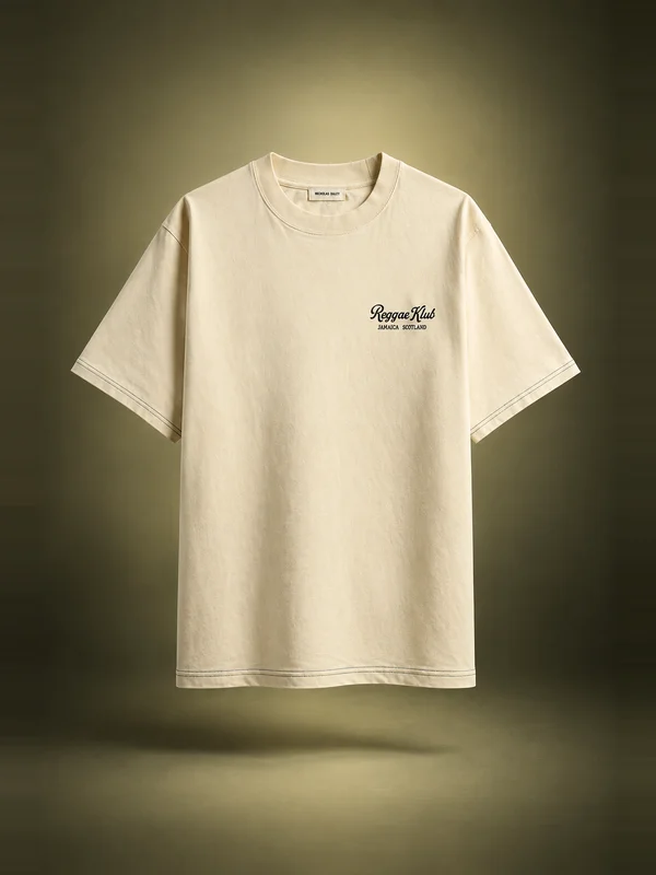 Nicholas Daley Lion Tee - Rice White