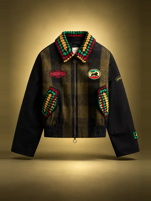 Nicholas Daley Patched Rebel Riot Jacket - Black / Olive