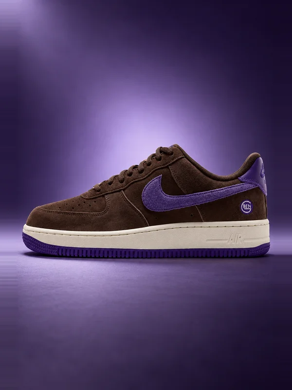 Ben-G x Nike SB Air Force 1 Low Light Chocolate / Court Purple