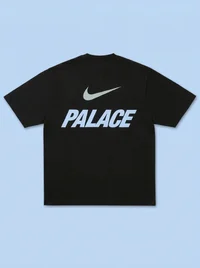 Palace Nike Font Swoosh T-Shirt Black
