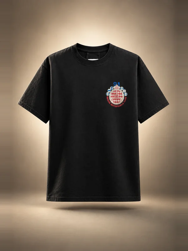 Rhude Automobile Club Tee - Vintage Black / Red