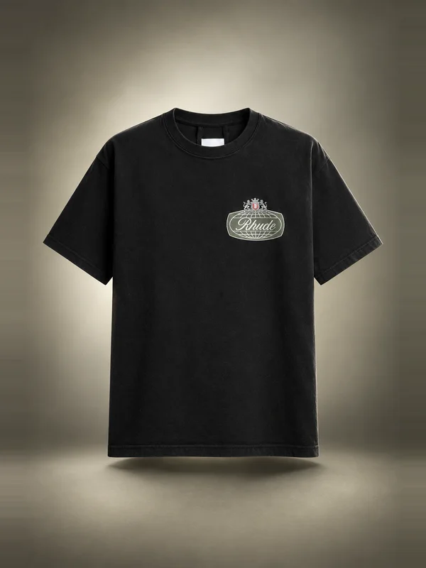 Rhude Desert Crest Tee - Vintage Black / Silver