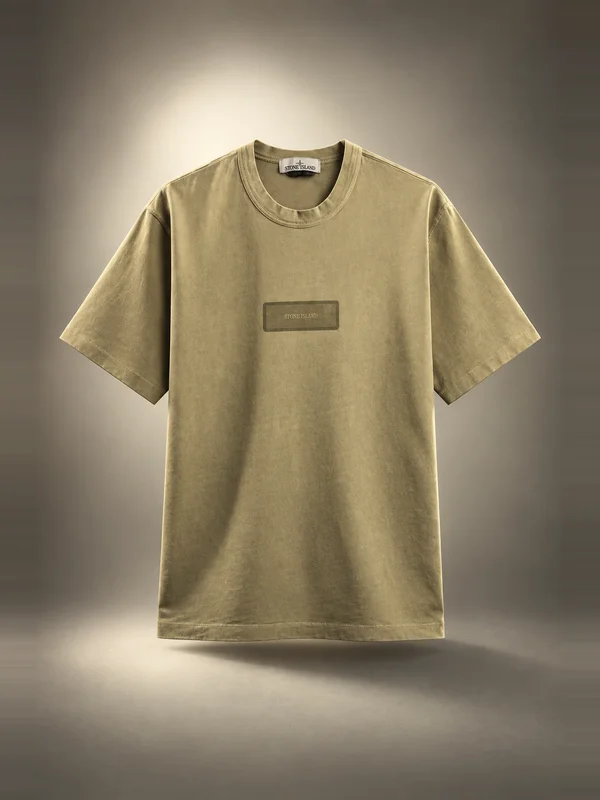 Stone Island Mineral Dyed Heavy Cotton Jersey Tee - Military Green