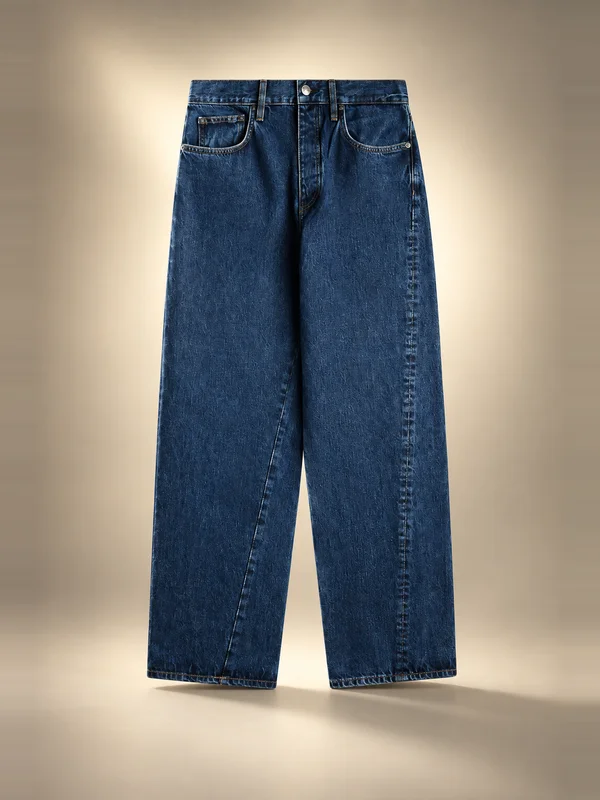 Sunflower Wide Twist Jeans - Blue Wash