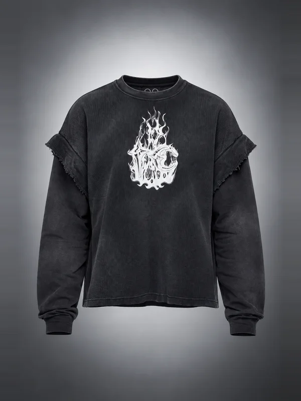 Thug Club Black TC Hellfire Layered T-shirt