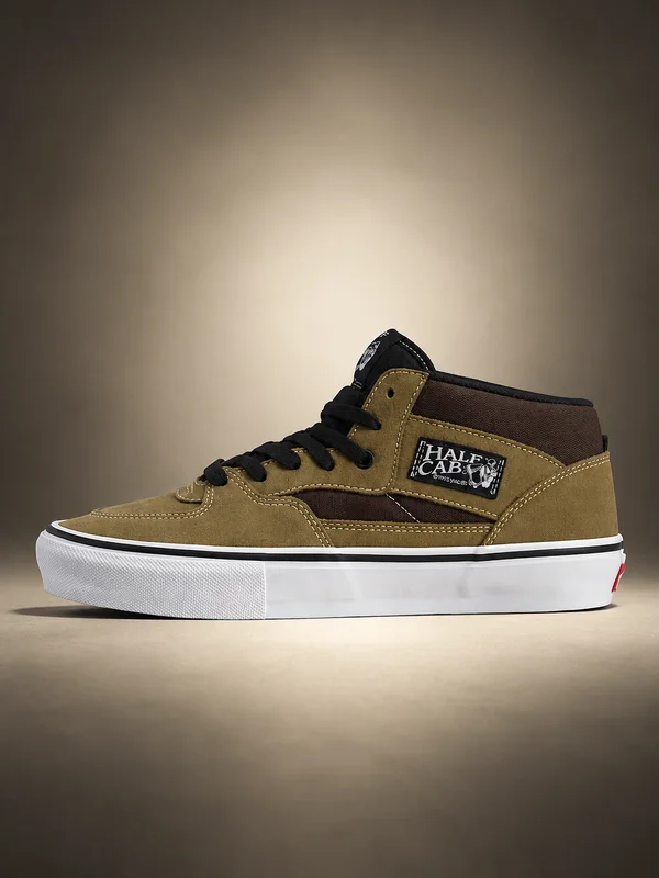 Vans Skate Half Cab Shoe Olive Brown