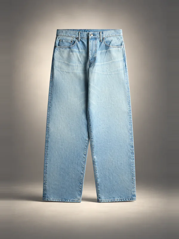 vowels Baggy Denim Jean - Andreas