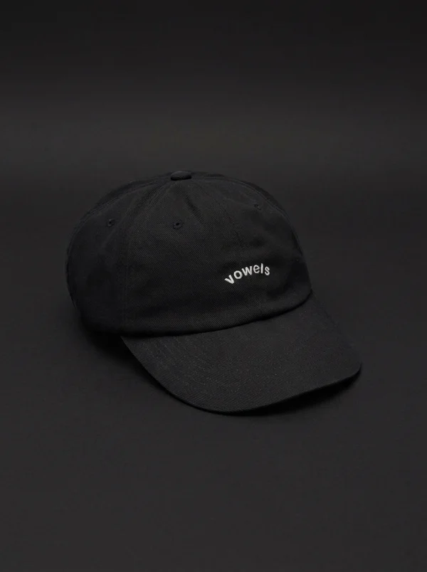vowels Cotton Twill Cap - Silver